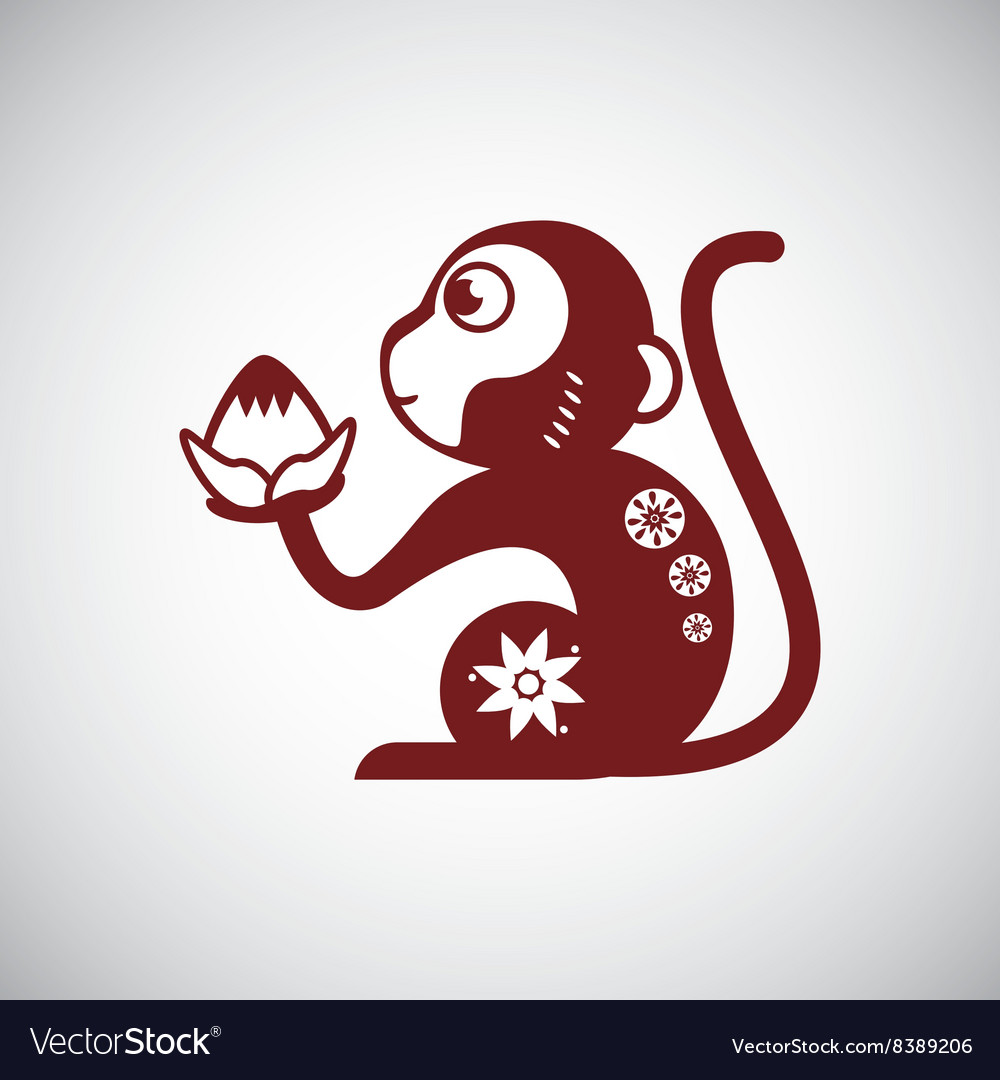 Icon of the year monkey design