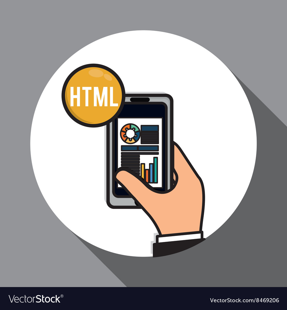 Responsive web design over white background