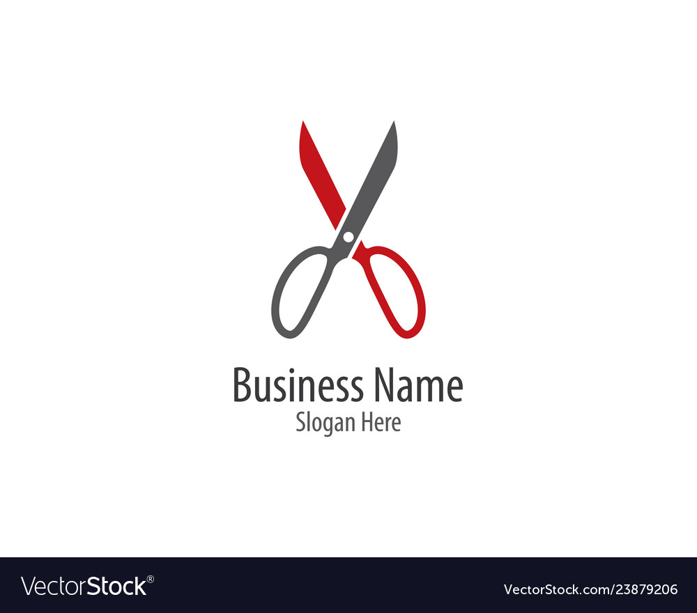 Scissors logo template