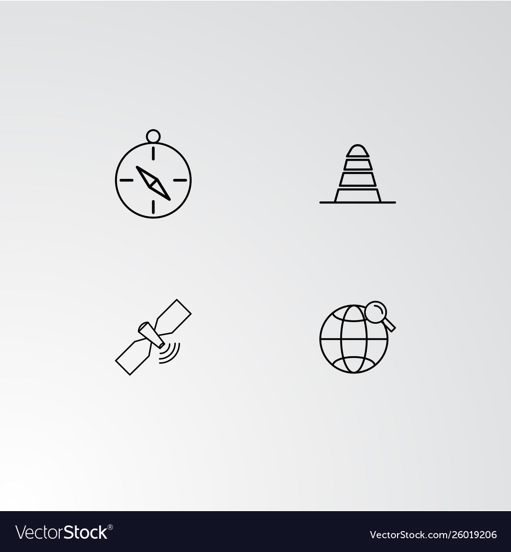 Set 4 perfect icons for navigation