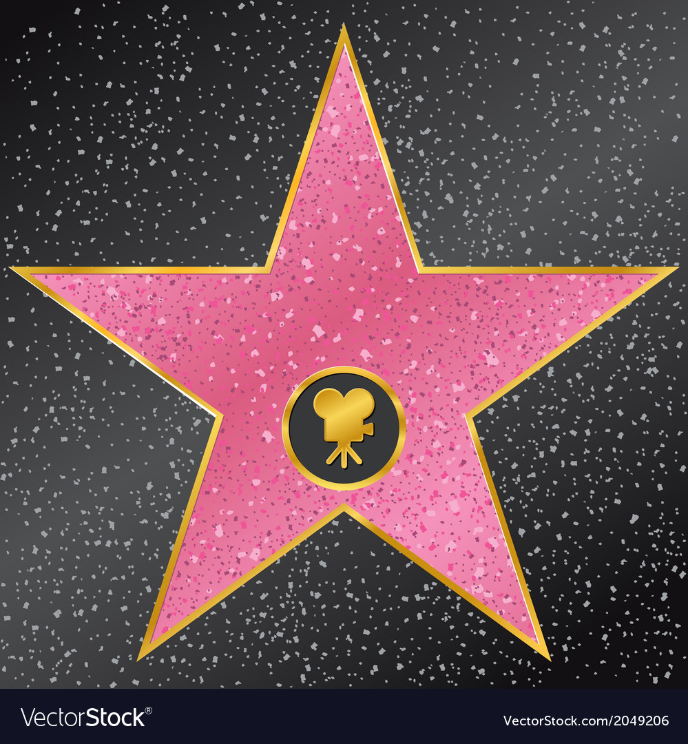 Hollywood Walk Of Fame Star Template