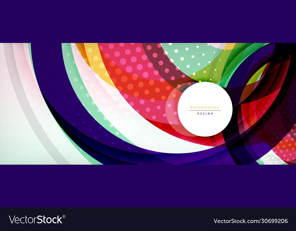 Trendy simple circle abstract background dynamic Vector Image Trendy simple circle abstract background dynamic