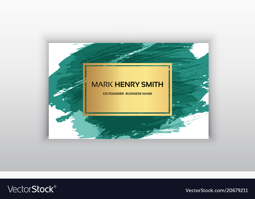 Business card luxury design vector image Business card luxury design