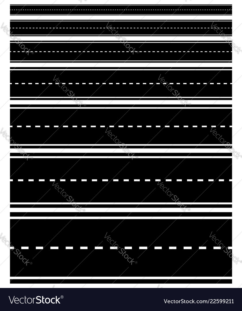 Dashed Road Pattern - Abstract