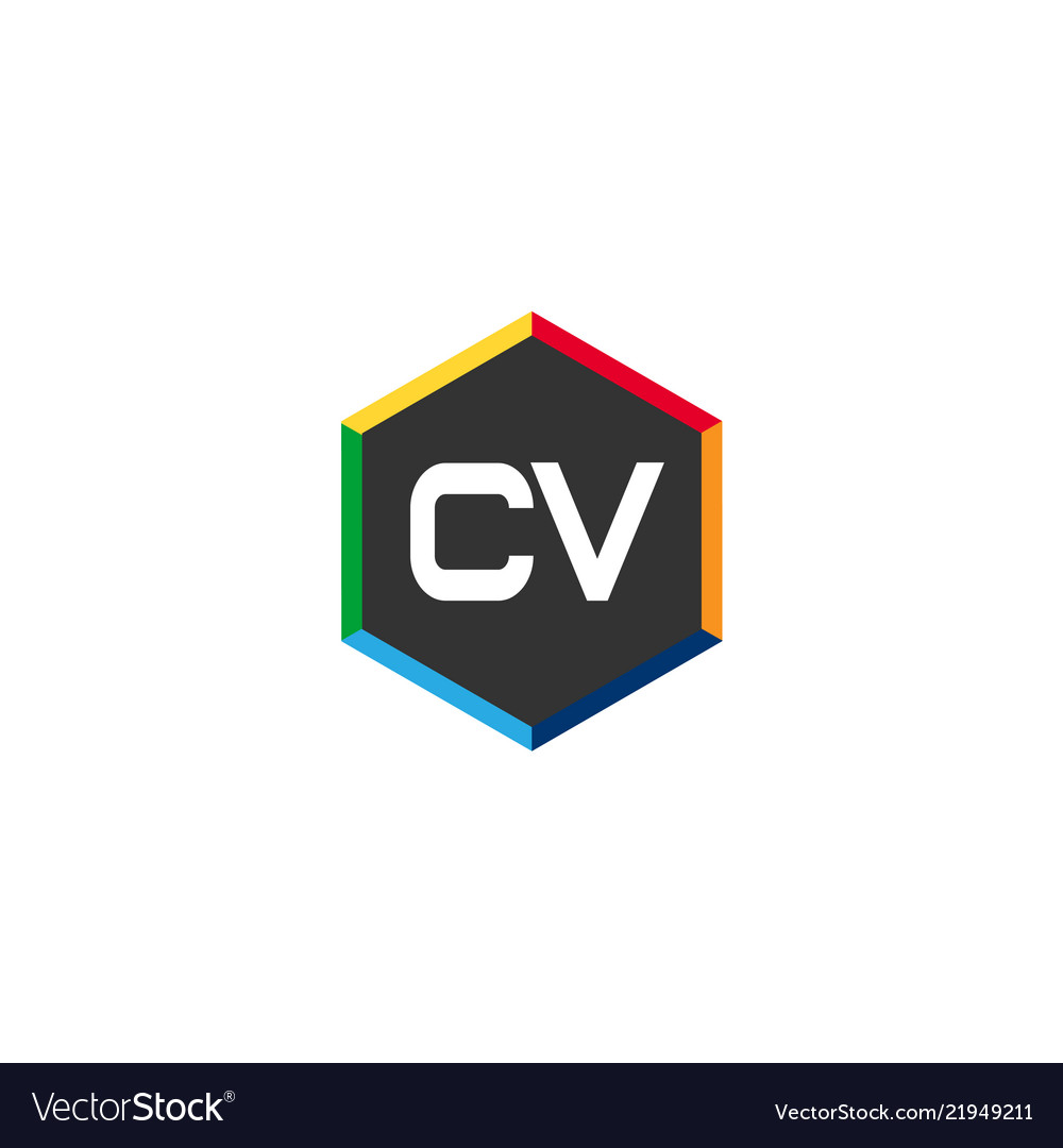 Original Buchstaben cv Logo Vorlage Design