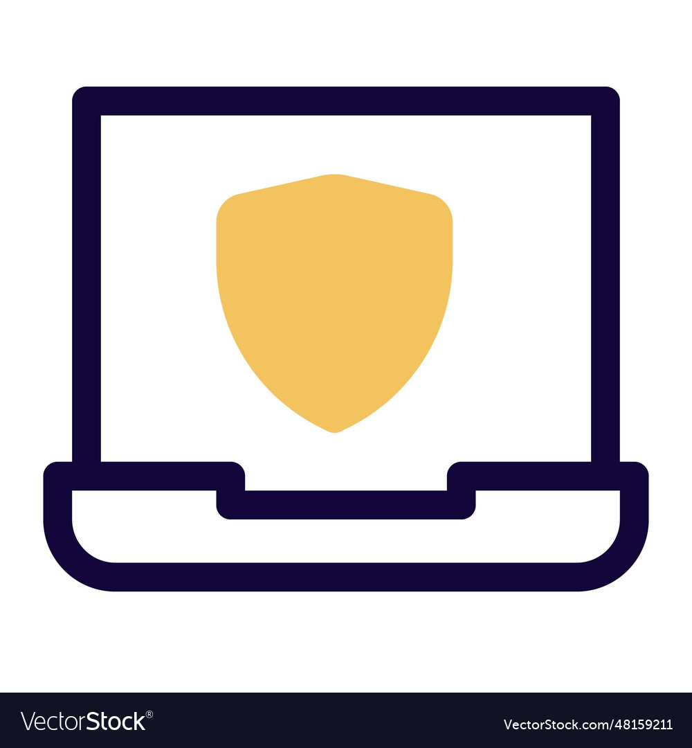 Laptop with a built-in security shield programme