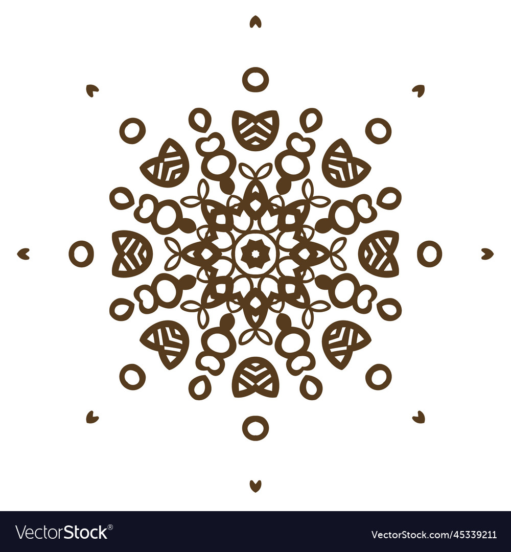 Round pattern circular ornament design element
