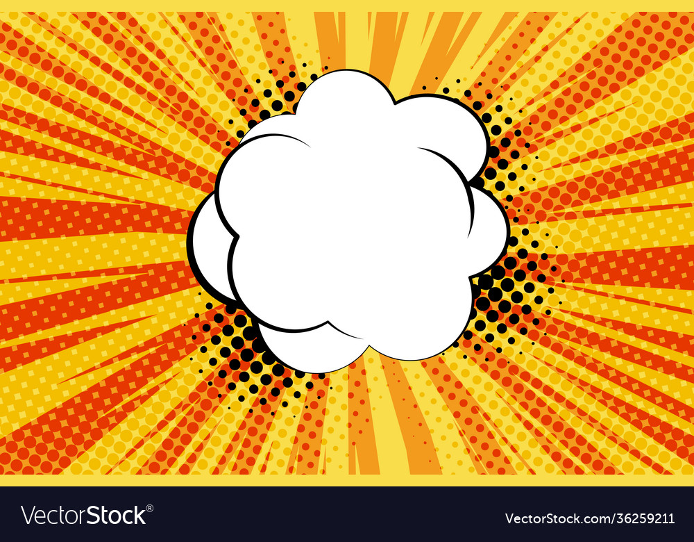Striped colorful rays background and speech Vector Image Striped colorful rays background and speech