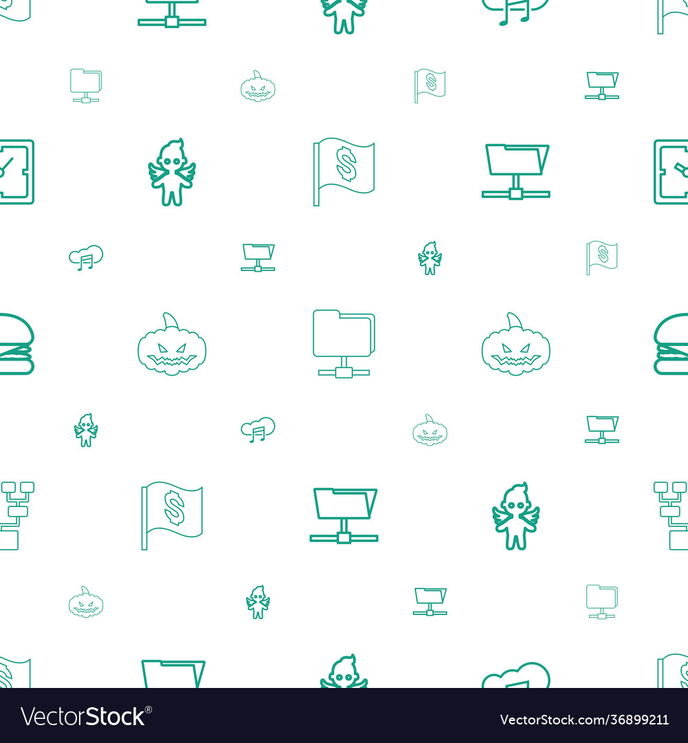 Thin icons pattern seamless white background vector image Thin icons pattern seamless white background