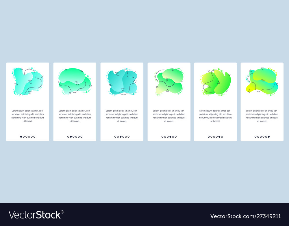 Website and mobile app onboarding screens