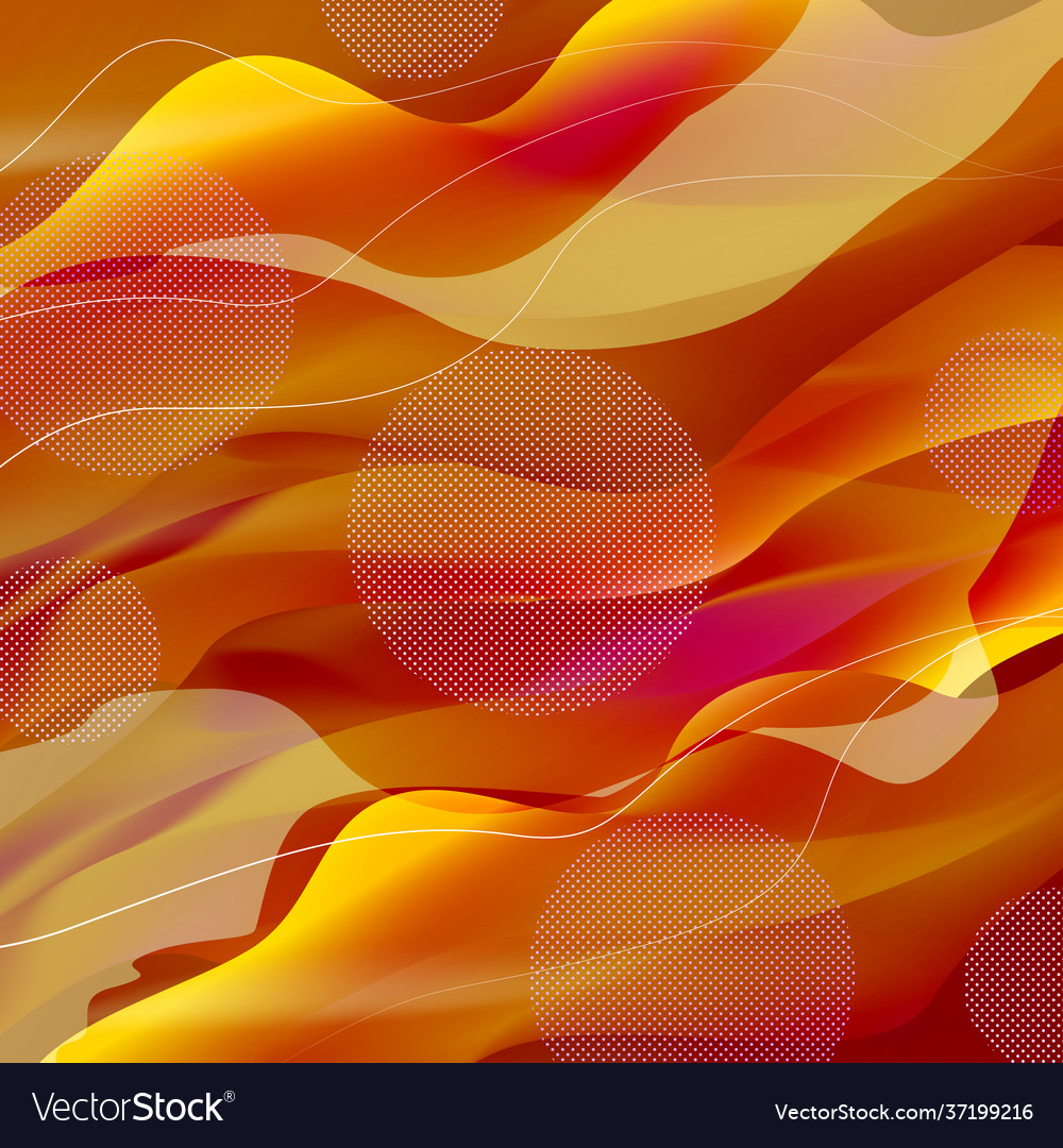 Abstract background curved lines in red orange Vector Image Abstract background curved lines in red orange