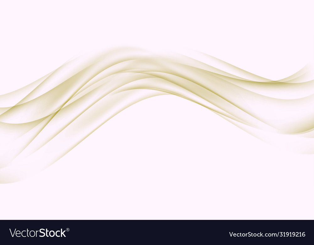 Abstract smooth golden wave curve flow