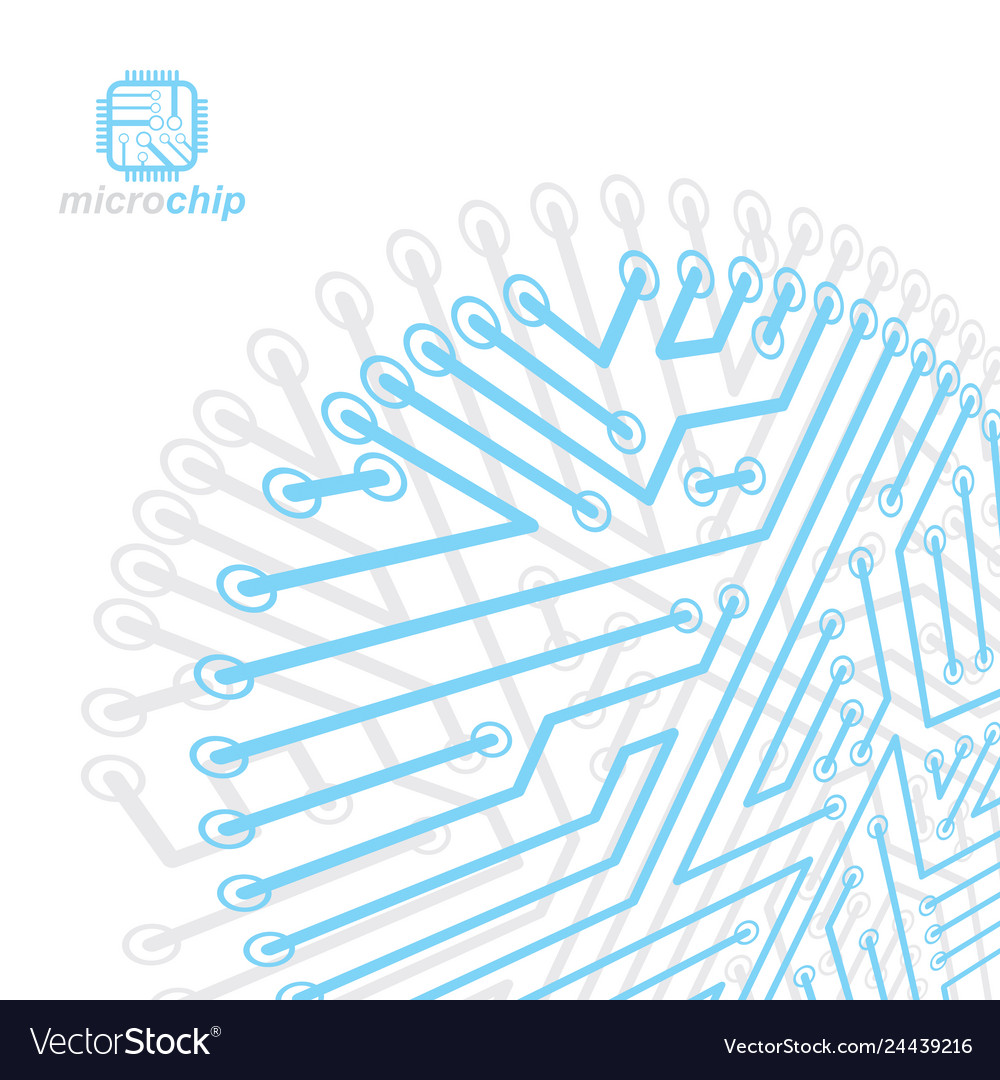 Abstract technology with circuit board high tech vector image Abstract technology with circuit board high tech