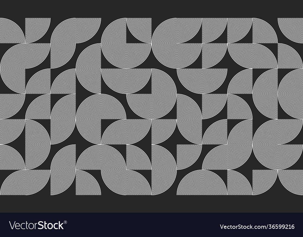 Black and white abstract pattern design vector image Black and white abstract pattern design