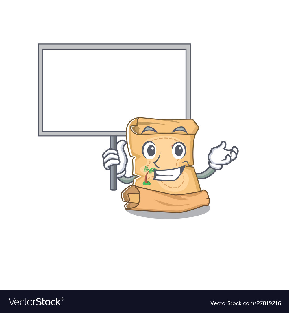 Bring board treasure map in character shape