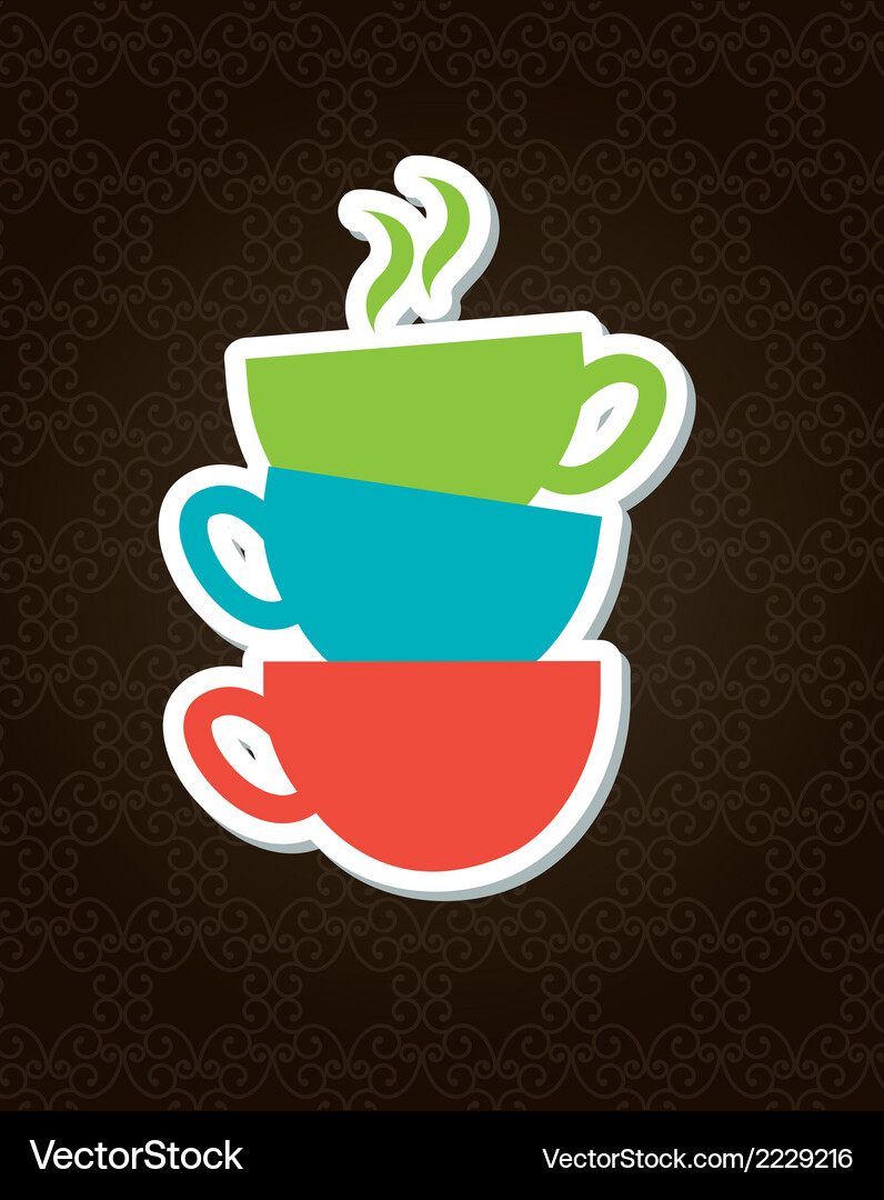 Coffee design over background Royalty Free Vector Image