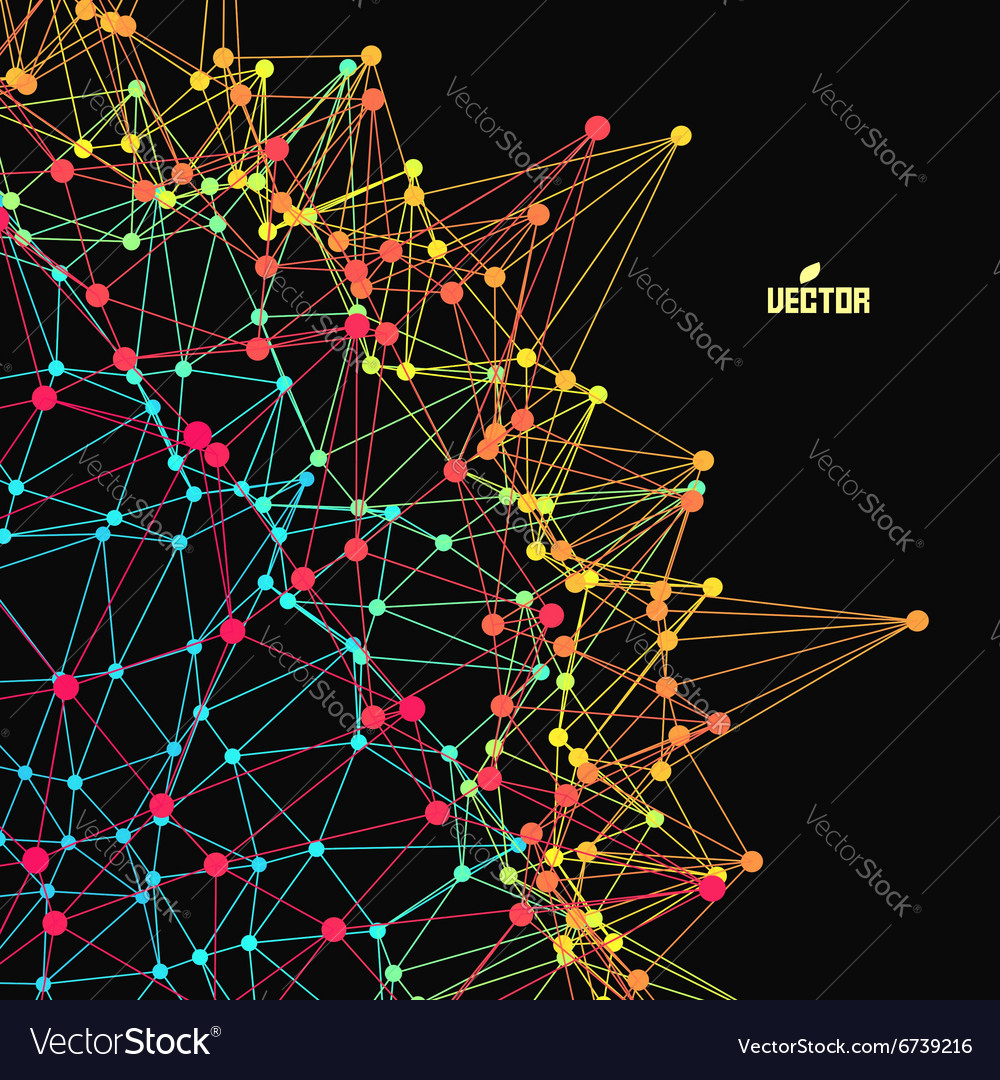 Connected Network Background