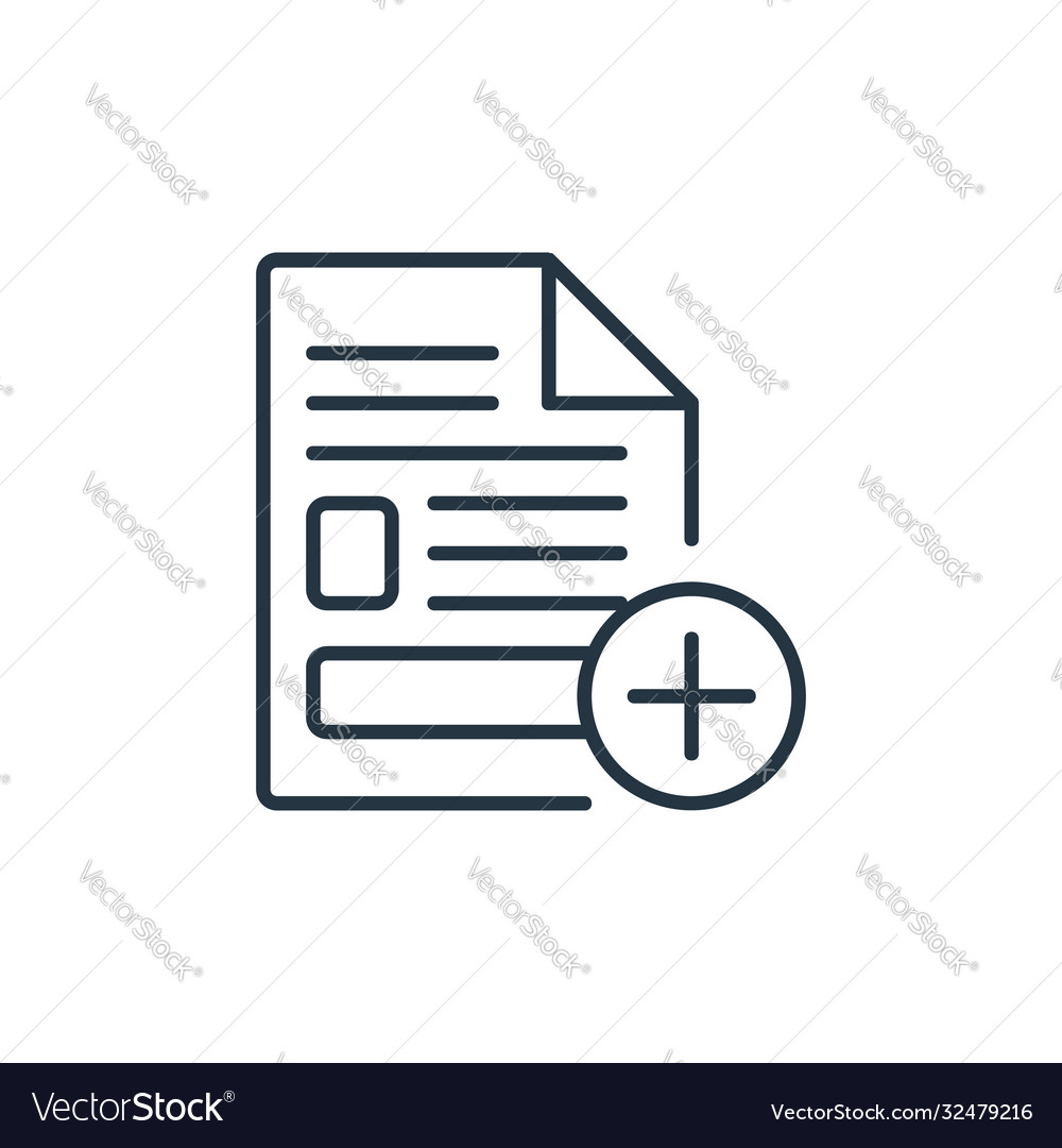 Create icon editable stroke linear vector image Create icon editable stroke linear