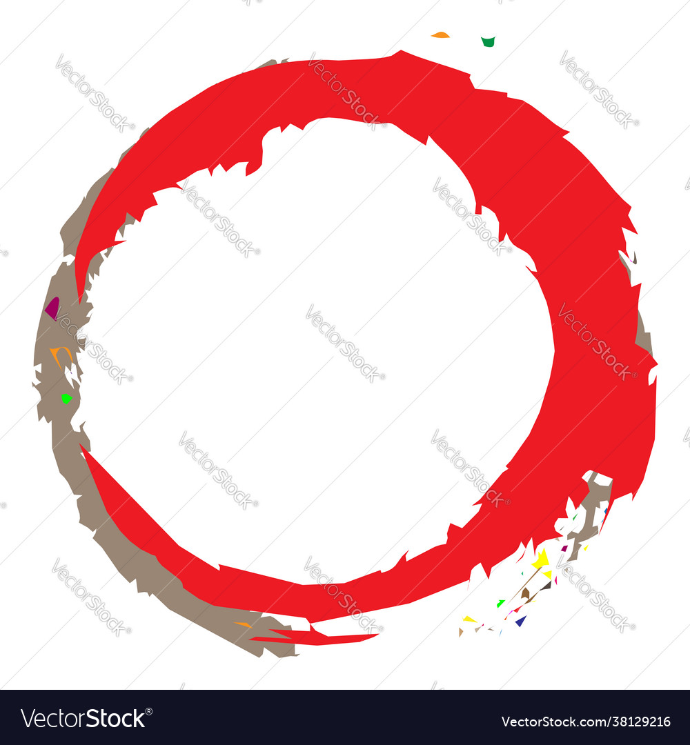 Grungy textured circle element set grunge circles vector image Grungy textured circle element set grunge circles