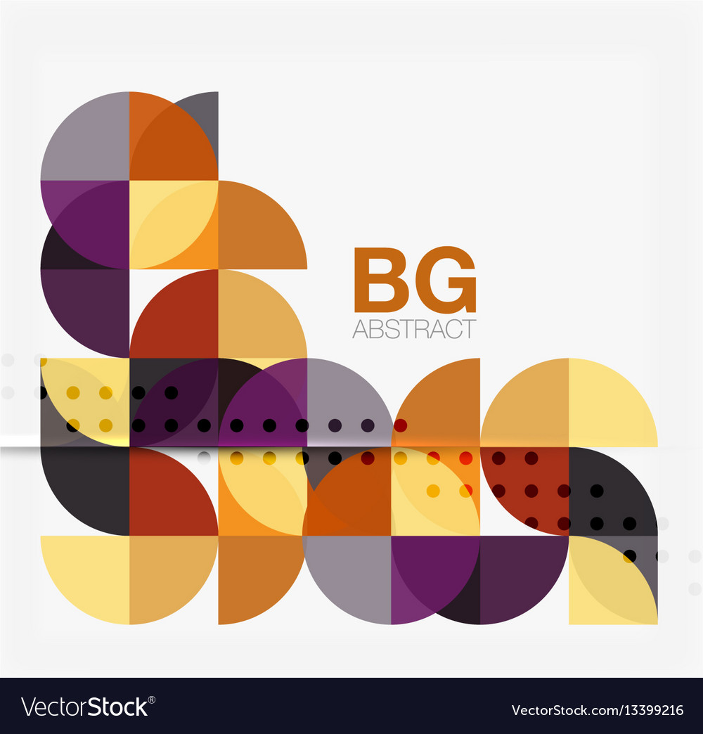 Minimalistic circle composition background vector image Minimalistic circle composition background