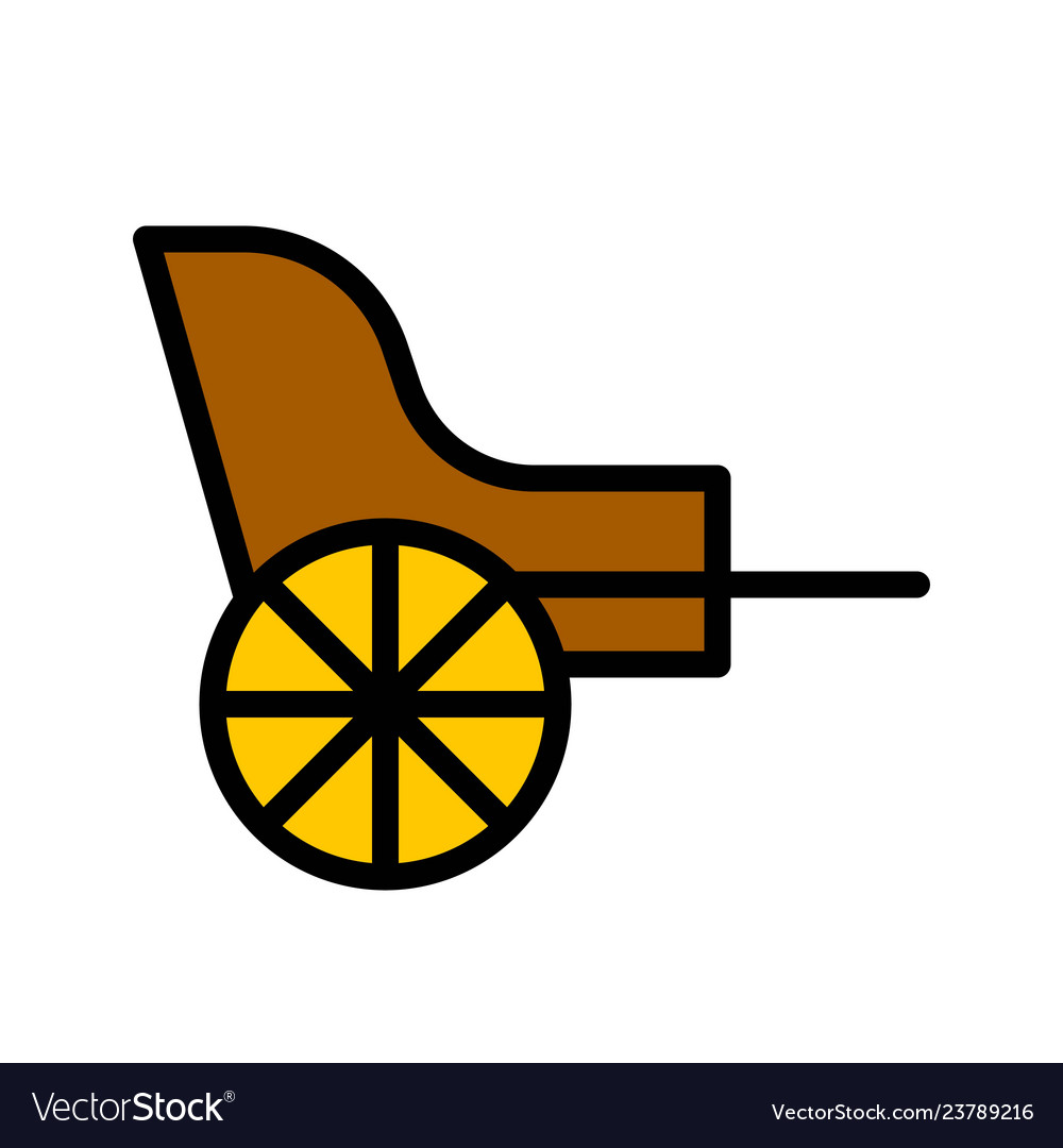 Rickshaw chinese lunar new year filled icon