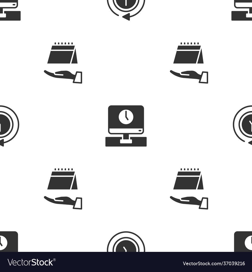 Set clock with arrow monitor time and calendar