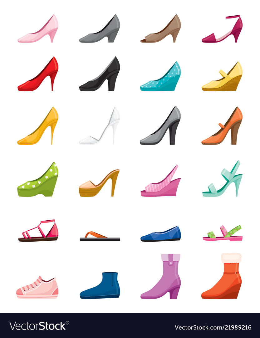 different types of shoes