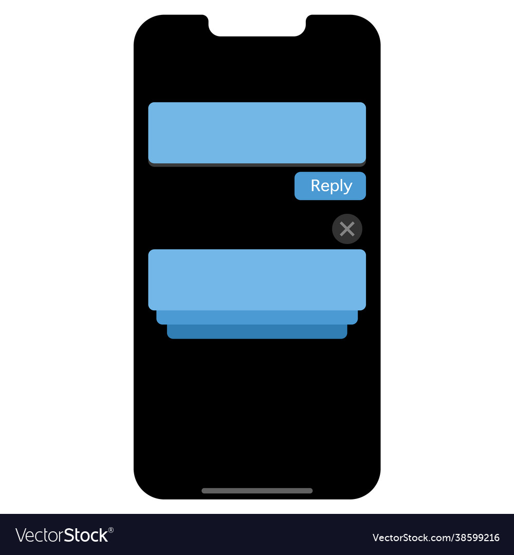 Ui notification mobile app icon doodle