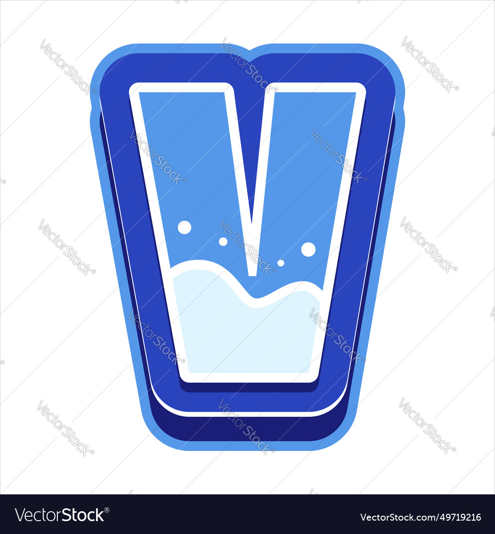 Winter alphabet font typography Royalty Free Vector Image