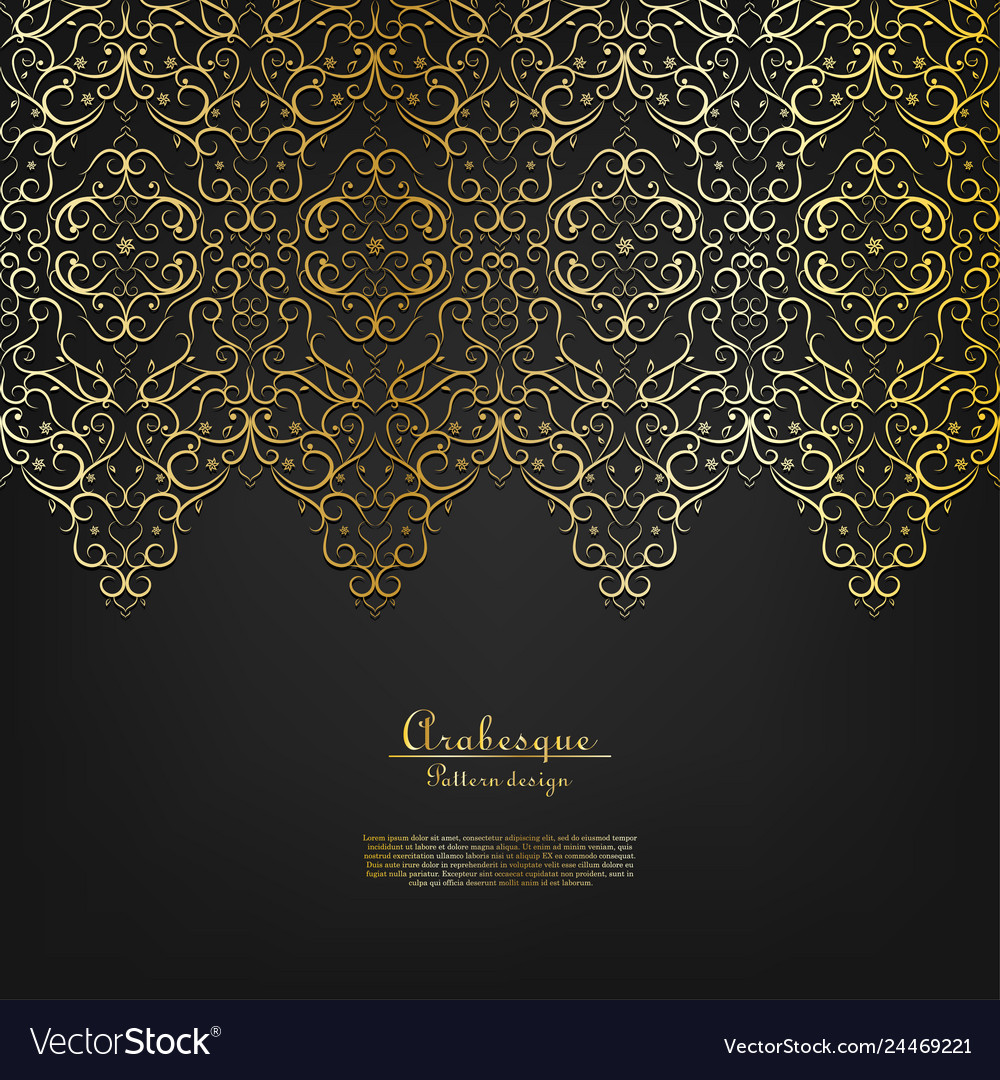 Arabesque vintage element elegant klassisch gold