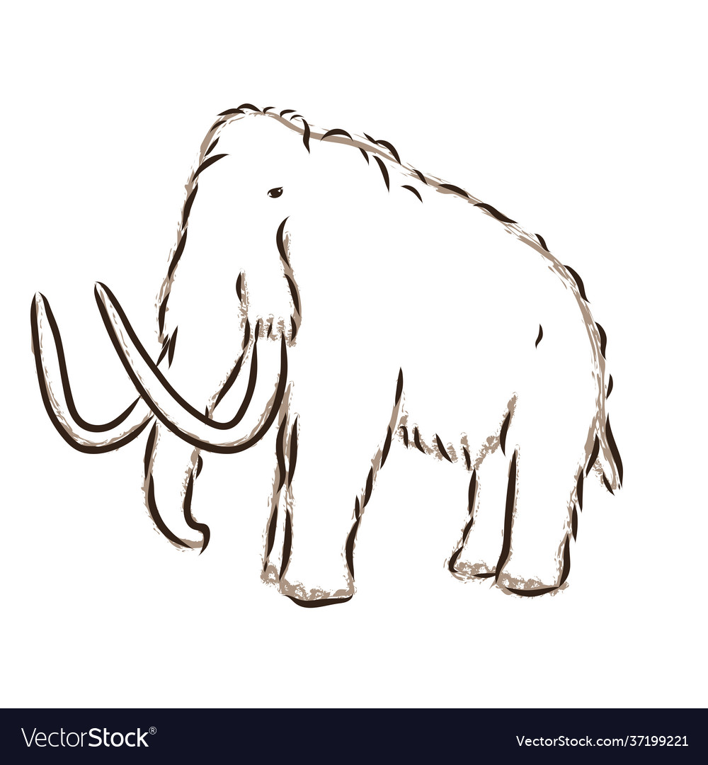 Big mammoth company logo identity prehistoric