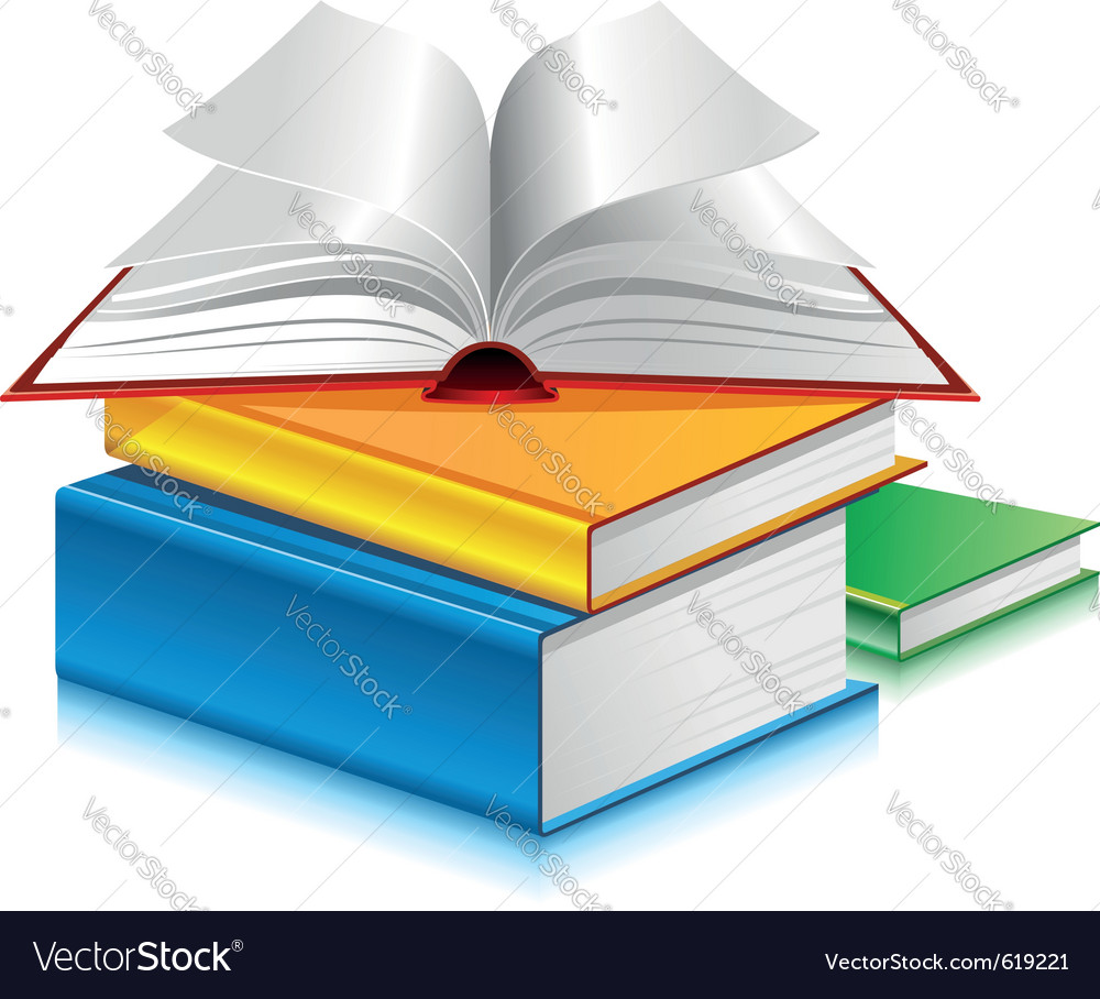 Books Royalty Free Vector Image Vectorstock