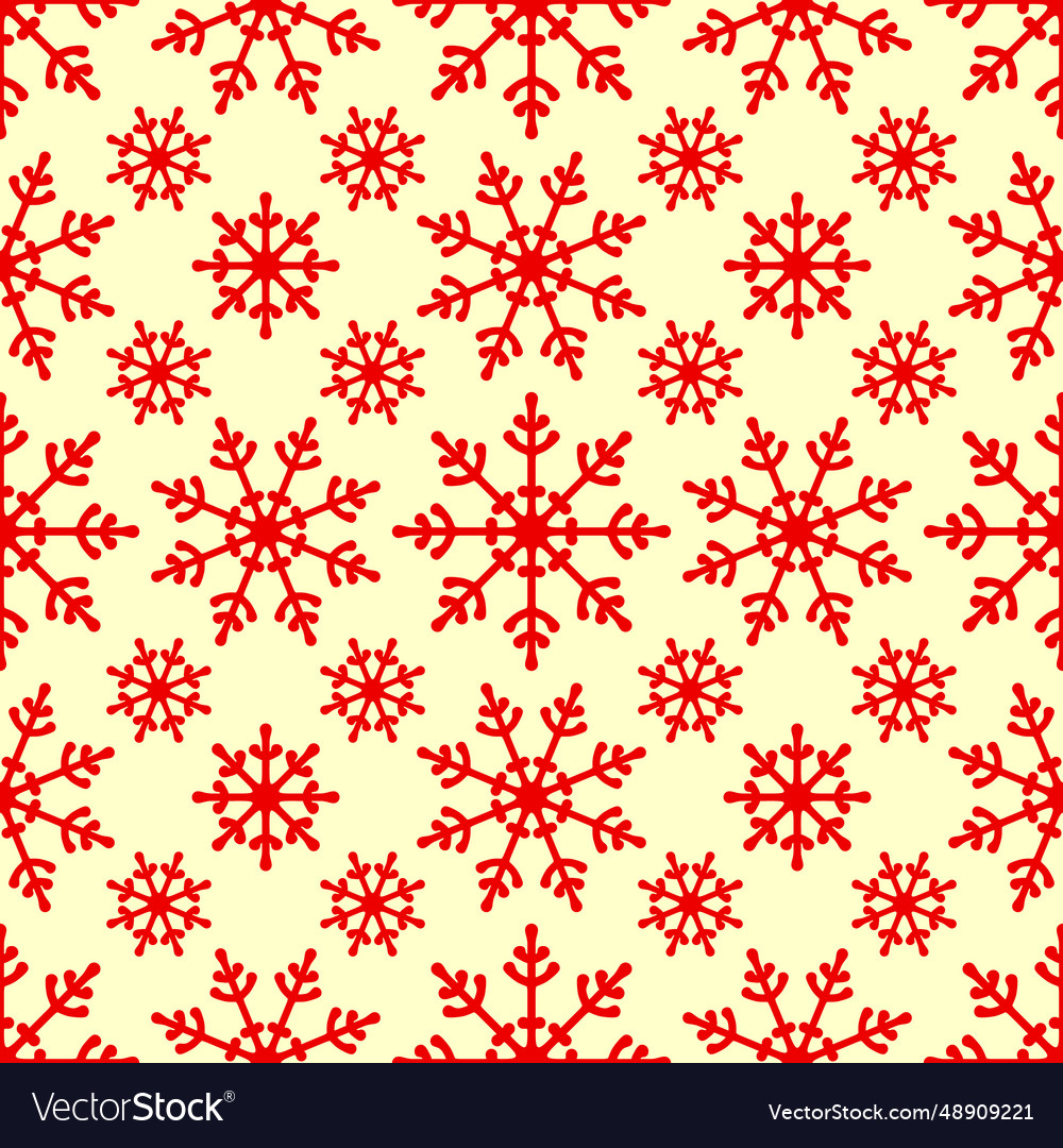 Christmas seamless pattern with snowflake