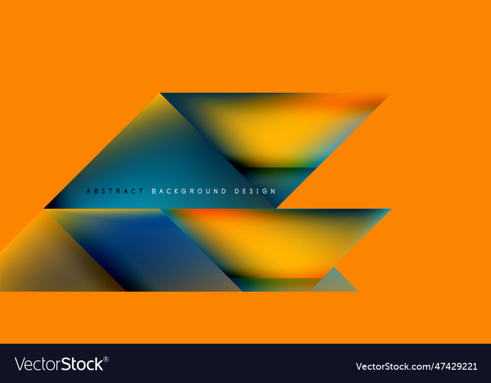 Dynamic triangle design with fluid gradient colors