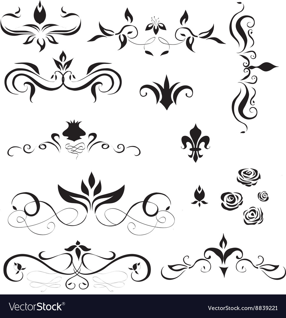 Elegant Floral Ornaments