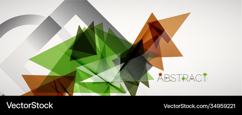 Geometric abstract background color triangle Vector Image