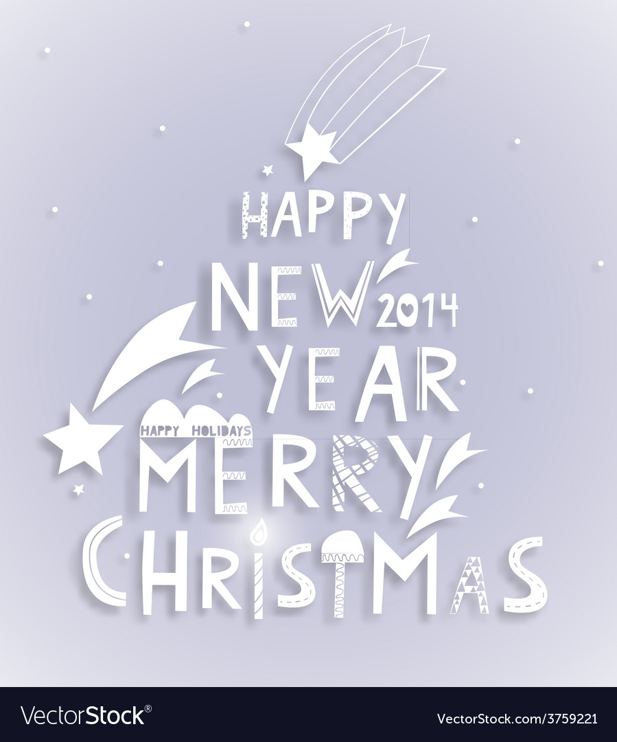 Inscription for festive design in the form
