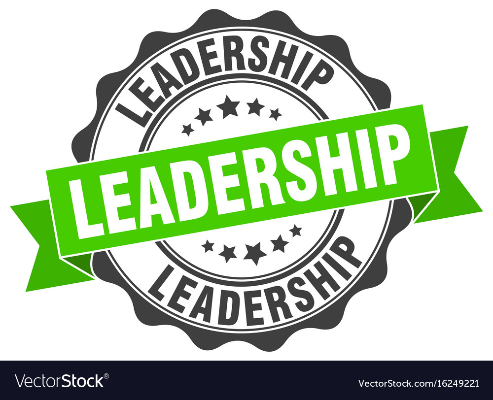 Leadership stamp sign seal Royalty Free Vector Image