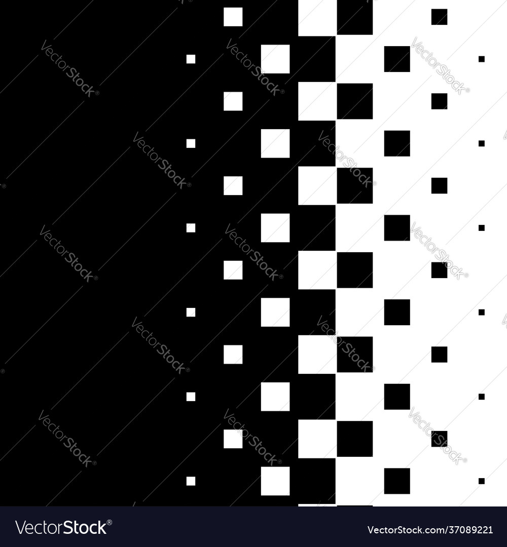 Linear square halftone screentone element squares vector image Linear square halftone screentone element squares