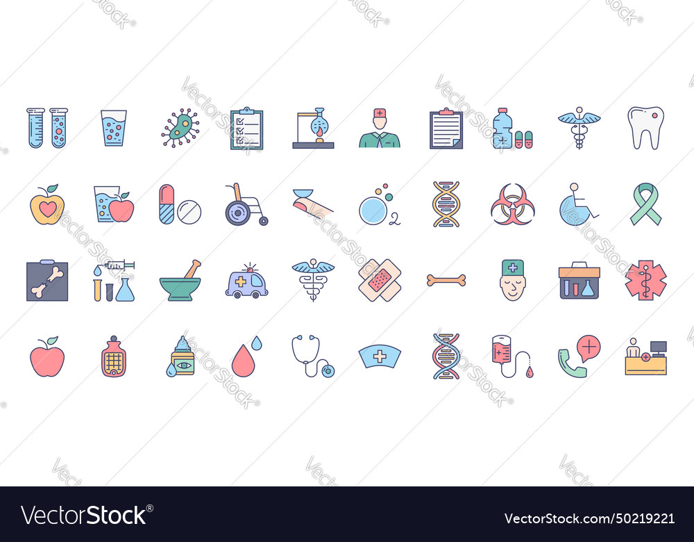 Medical icons set