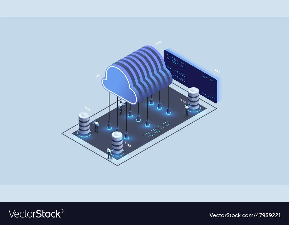 Modern cloud technology and networking concept