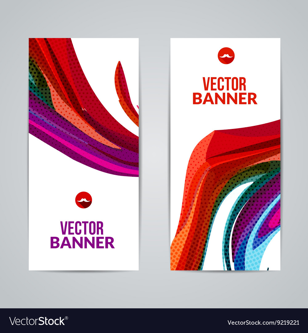 Set of polygonal triangular colorful background