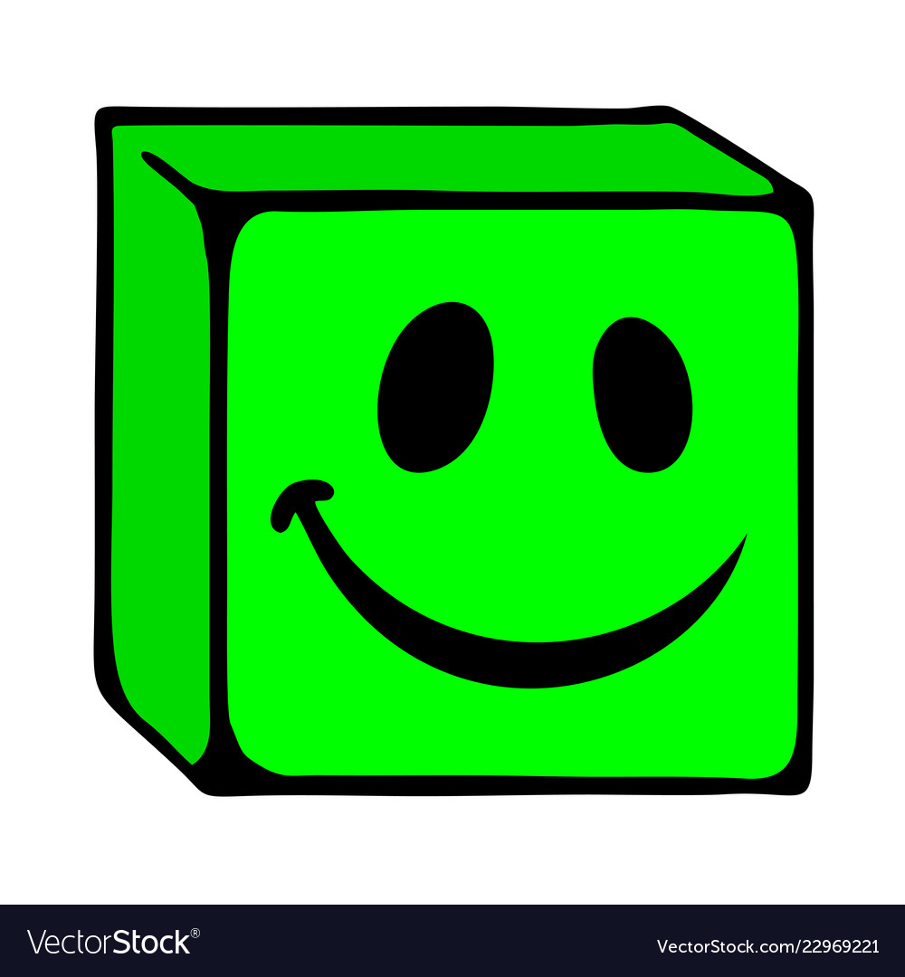 Smiling Cube Face