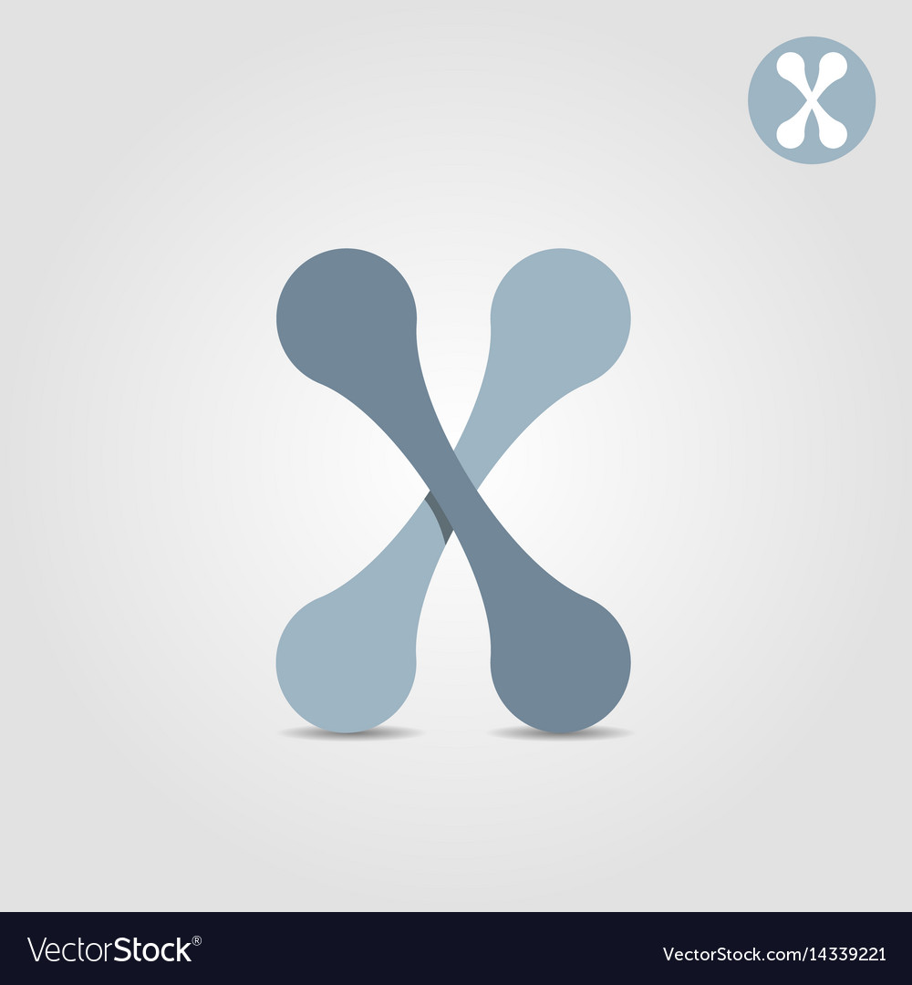 X letter logo template