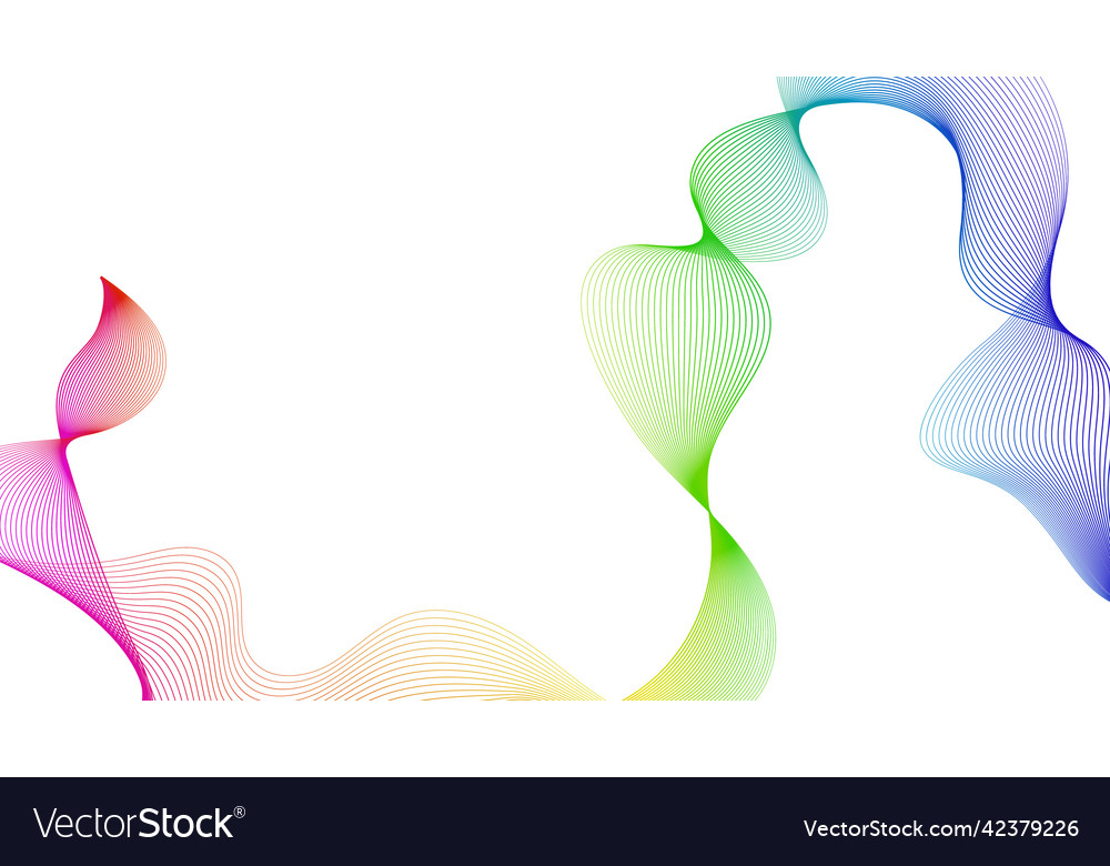 Abstract backdrop with wave gradient lines vector image Abstract backdrop with wave gradient lines