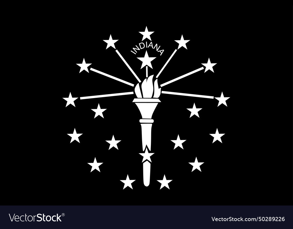 Black edition indiana flag