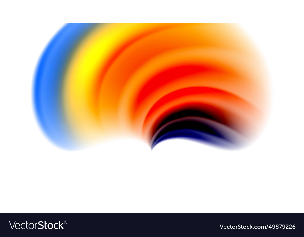 Color mixing liquid rainbow shape background vector image Color mixing liquid rainbow shape background