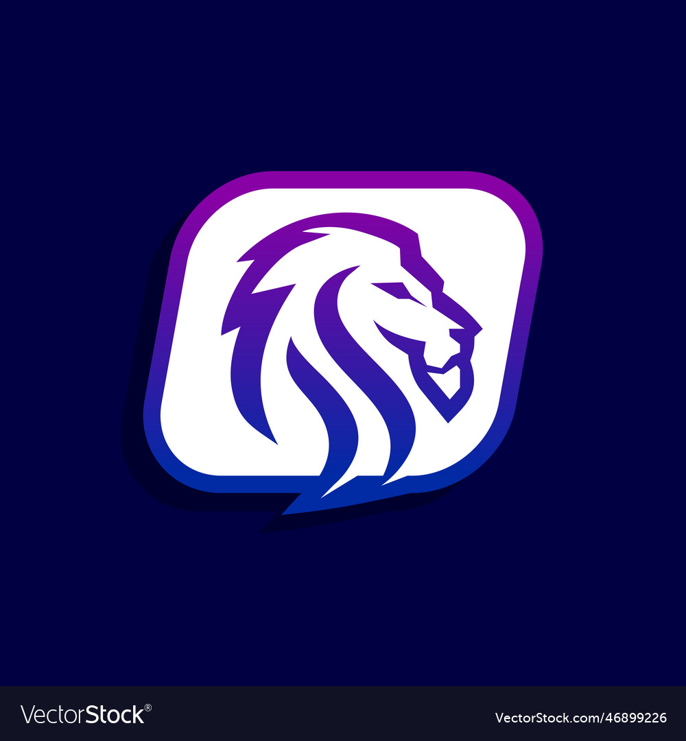 Letter o lion logo design gaming sport icon