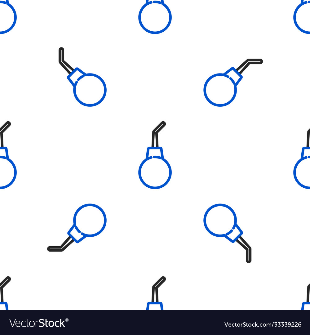 Line enema pear icon isolated seamless pattern