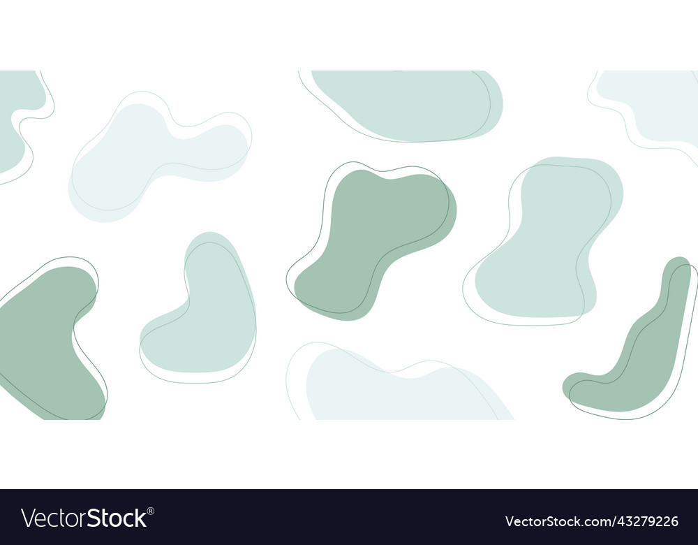 Organic Green Blobs Background